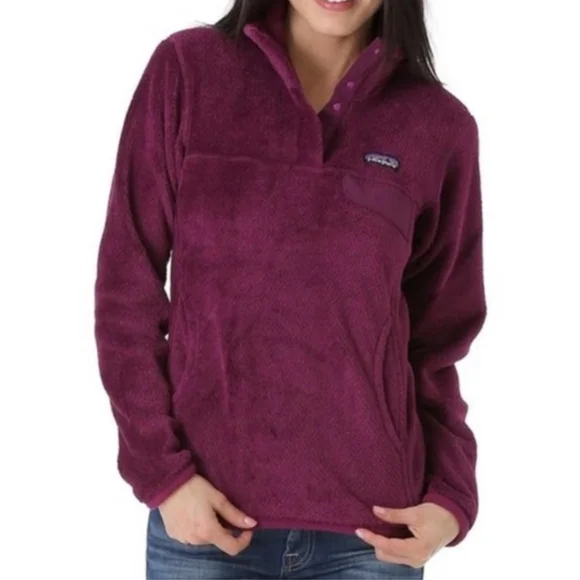Patagonia Rich Purple Fleece Jacket Retool - Picture 2 of 2